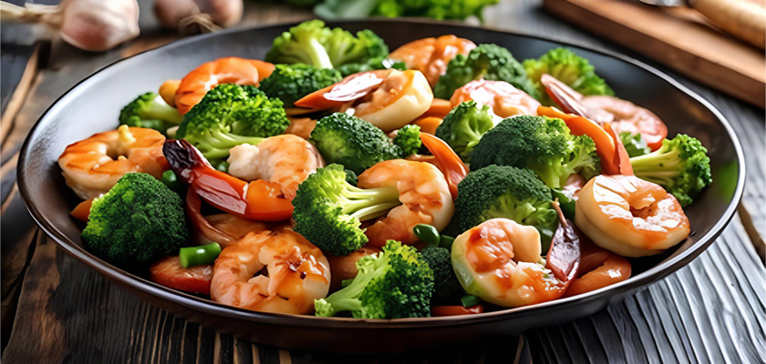 00   Crevettes Brocolis