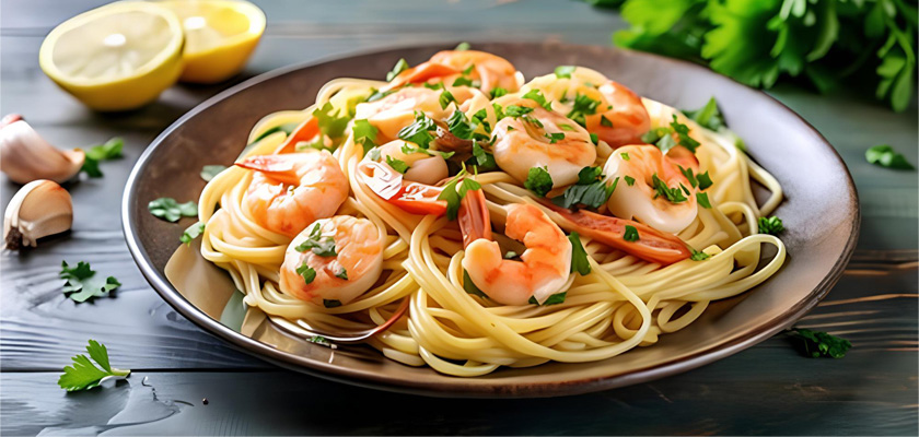 00   Crevettes Linguine